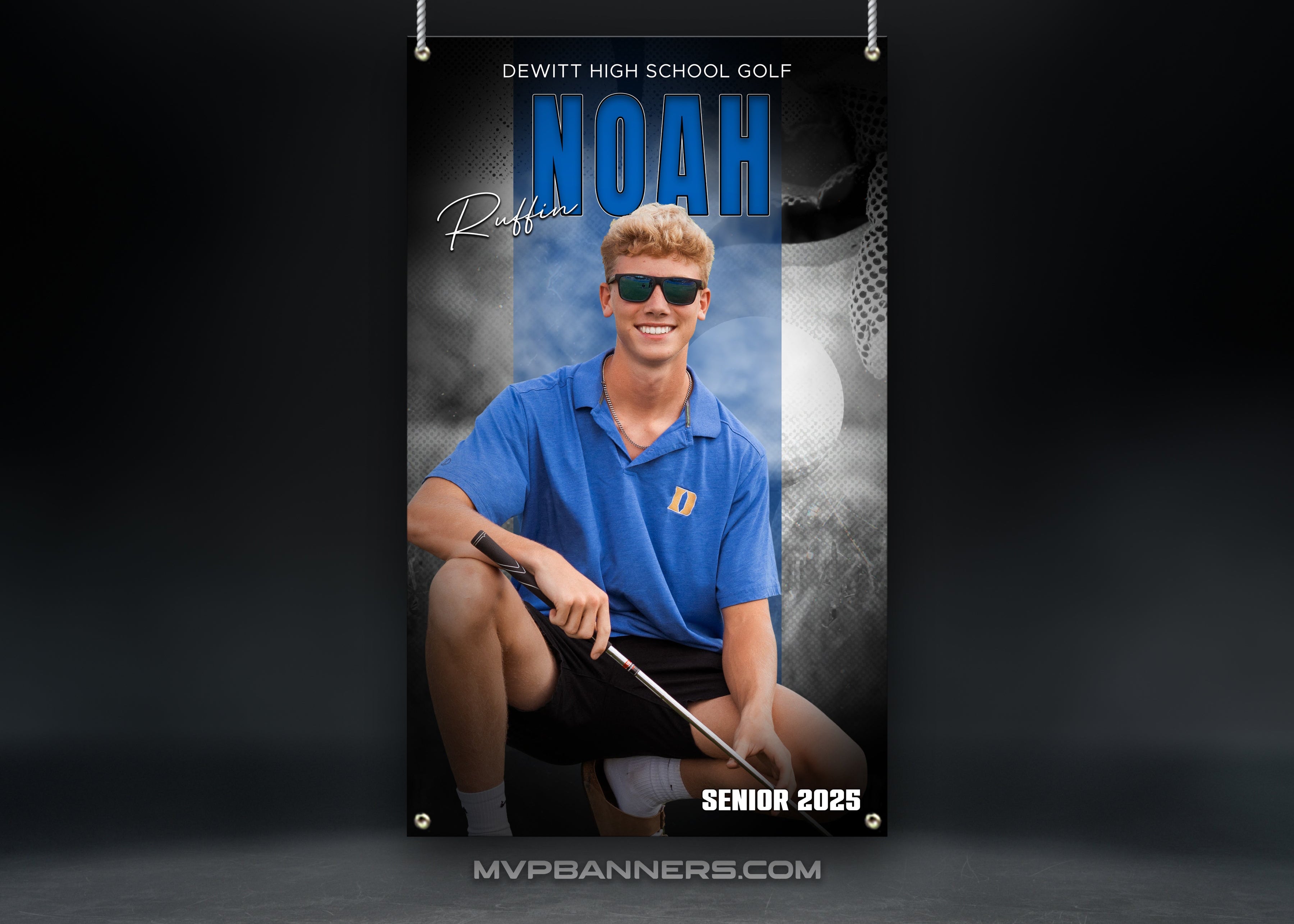 Custom Sports Banner | Senior Night | Golf | Stadium Shadow