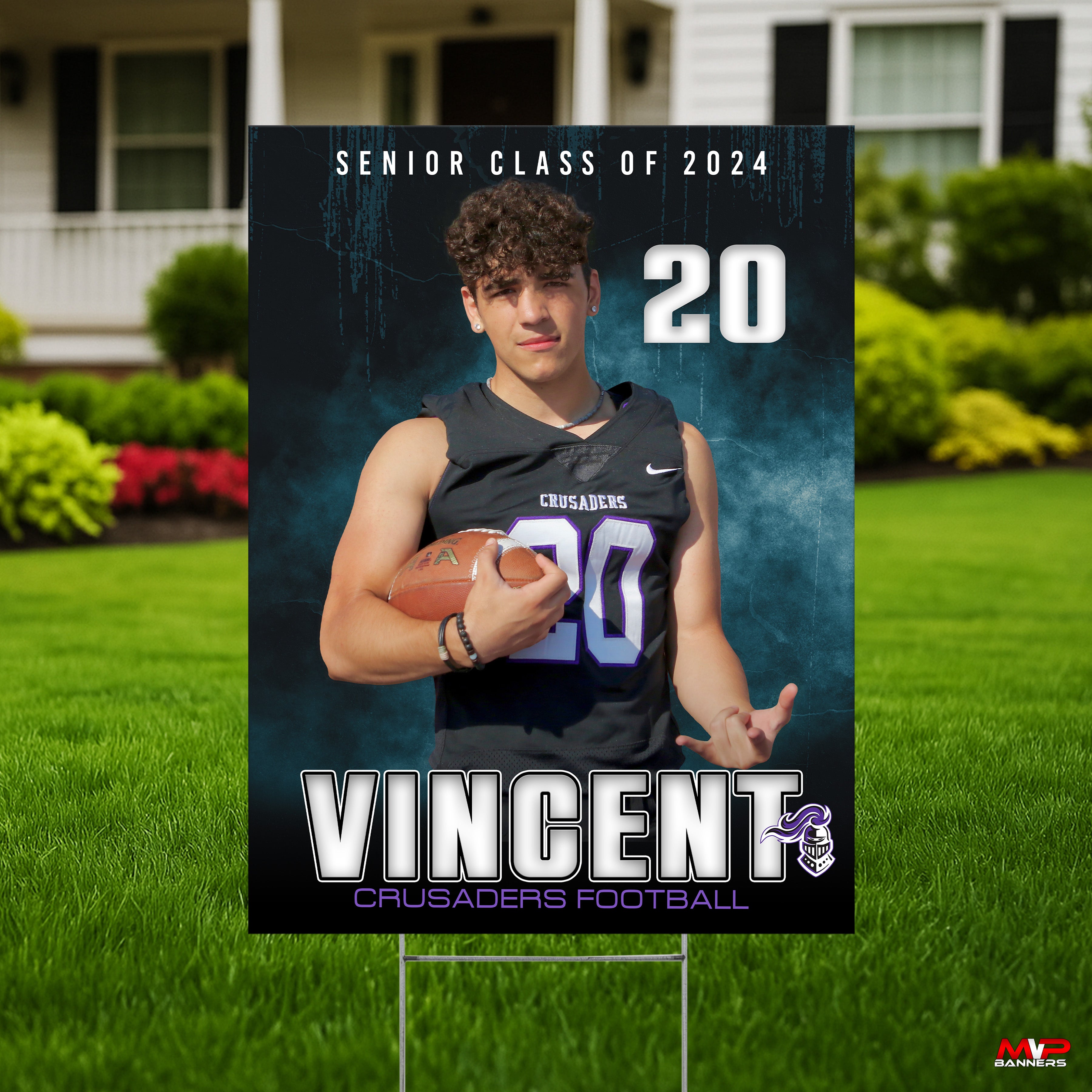 Printed Sports Yard Sign | Senior Night Poster | Football  | Odyssey