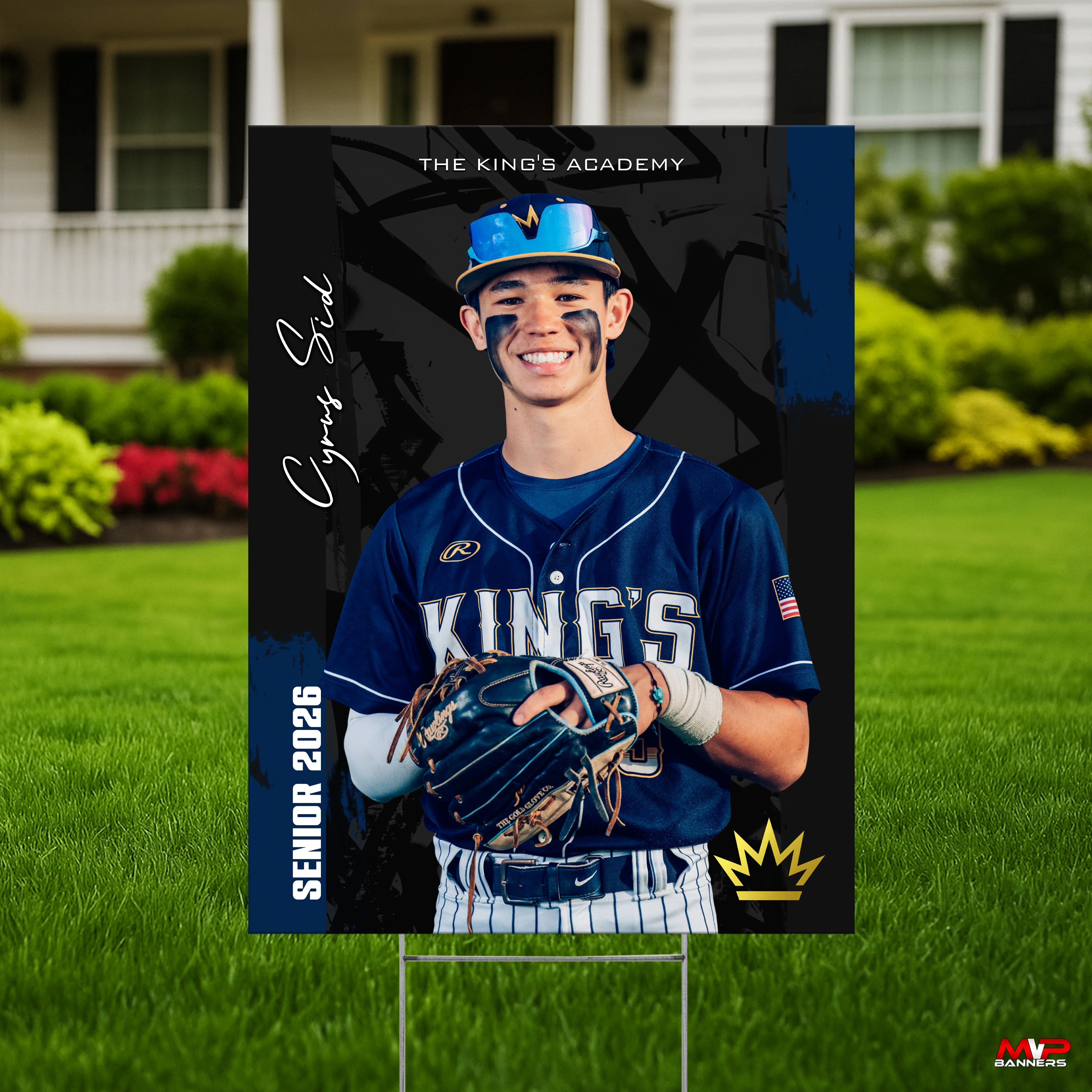 Custom Sports Banner | Senior Night | Baseball | Quiet Power