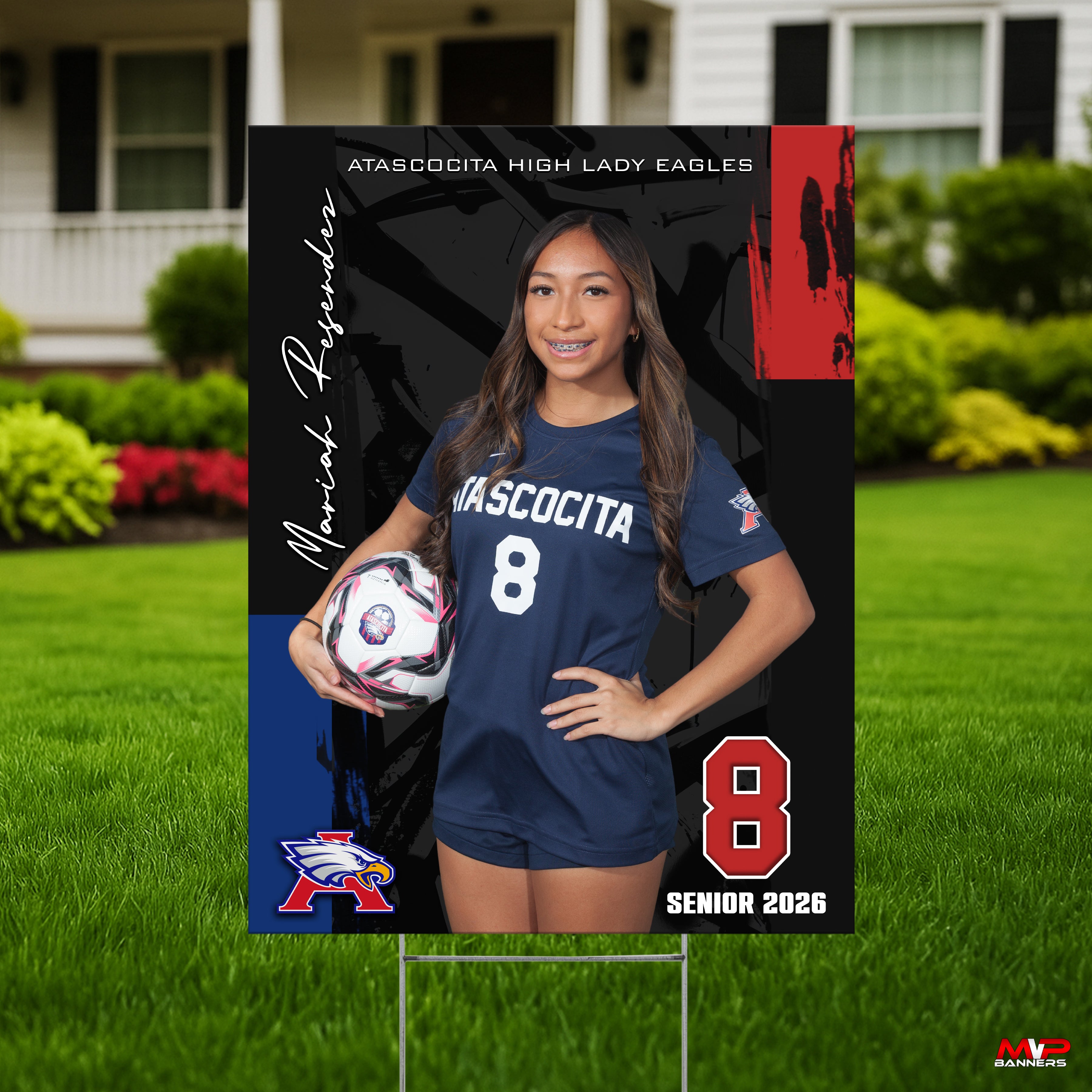 Custom Sports Banner | Senior Night | Soccer | Quiet Power