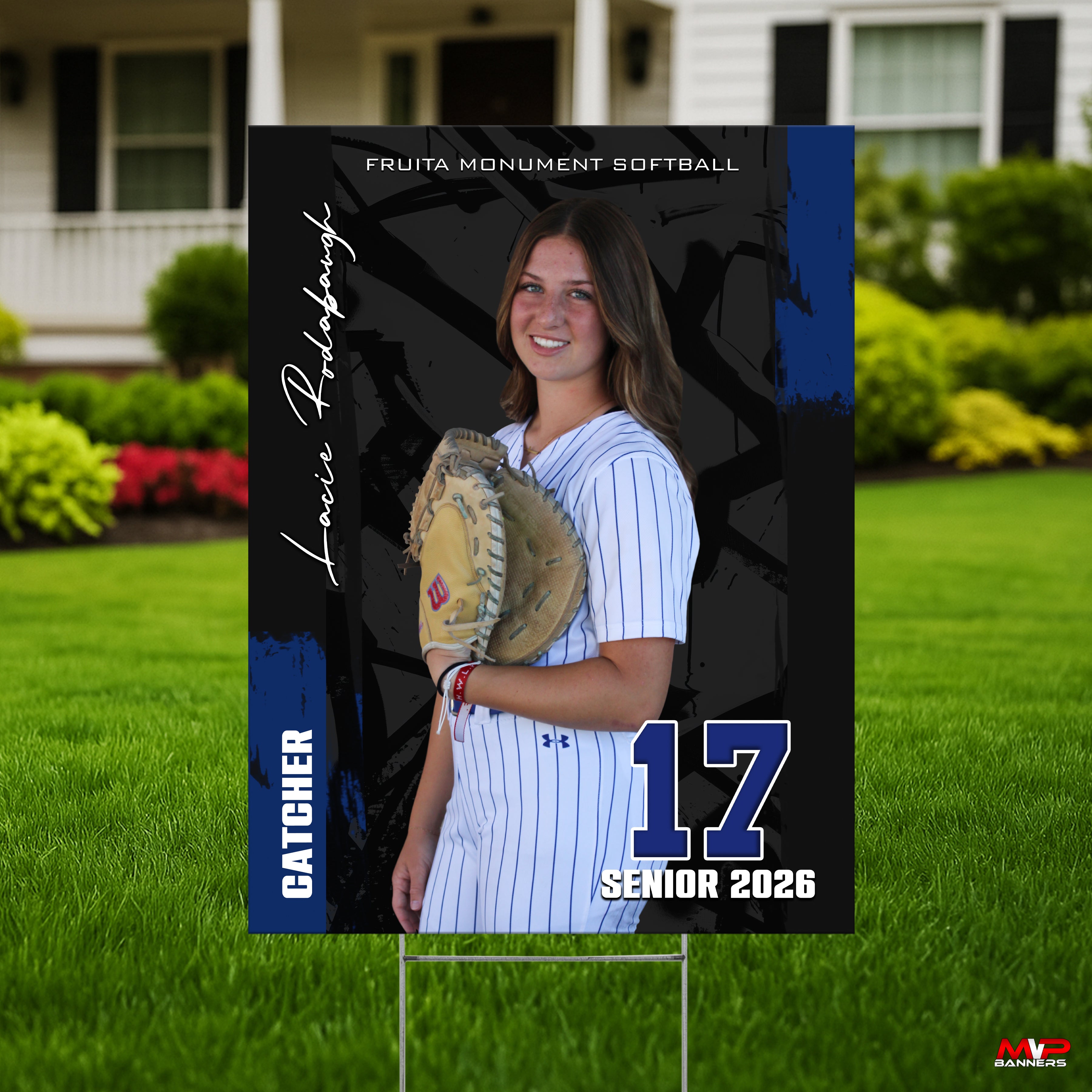Custom Sports Banner | Senior Night | Softball | Quiet Power