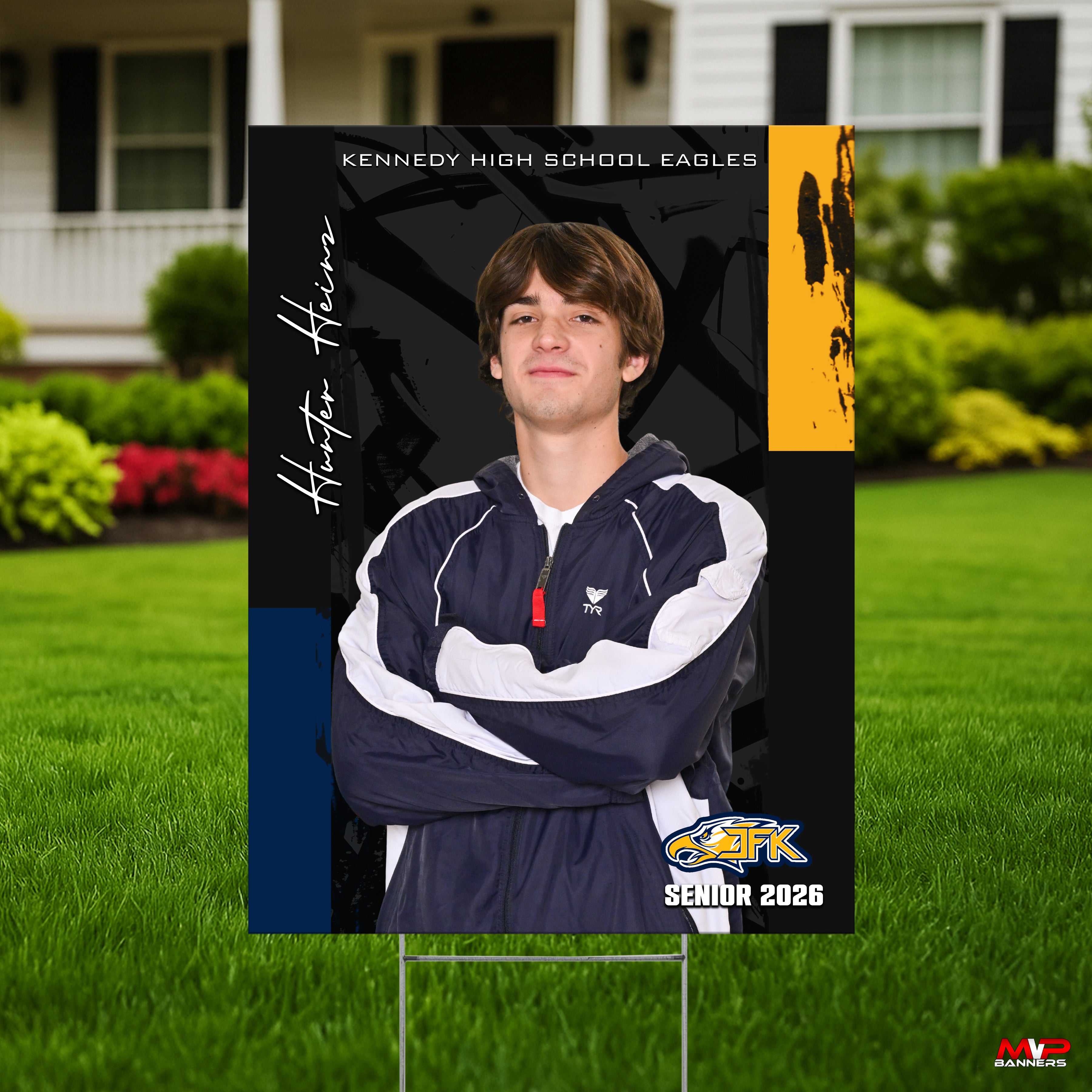 Custom Sports Banner | Senior Night | Swim/Dive | Quiet Power