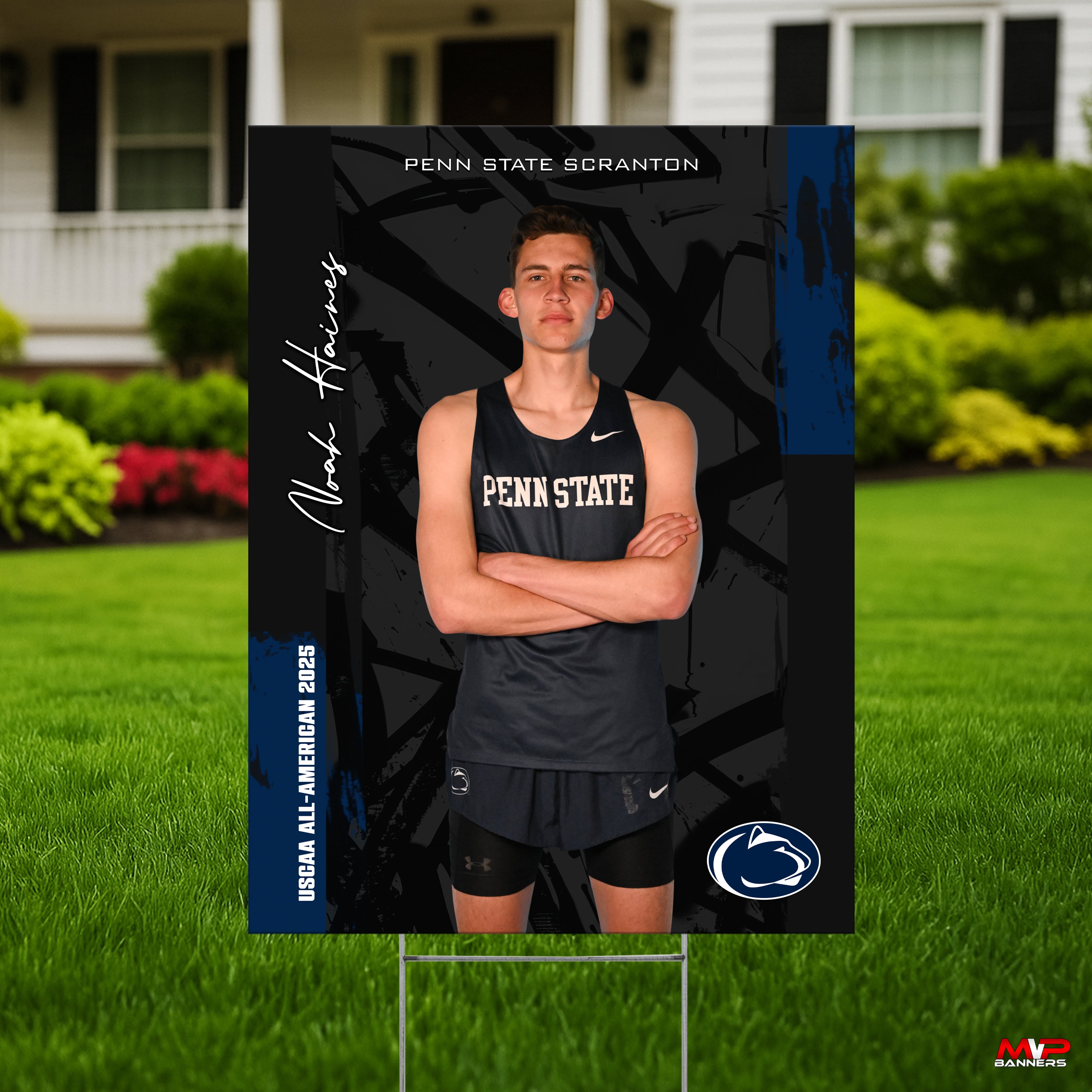 Track & Field Sports Banner | Senior Night | Cross Country | Track & Field | Quiet Power