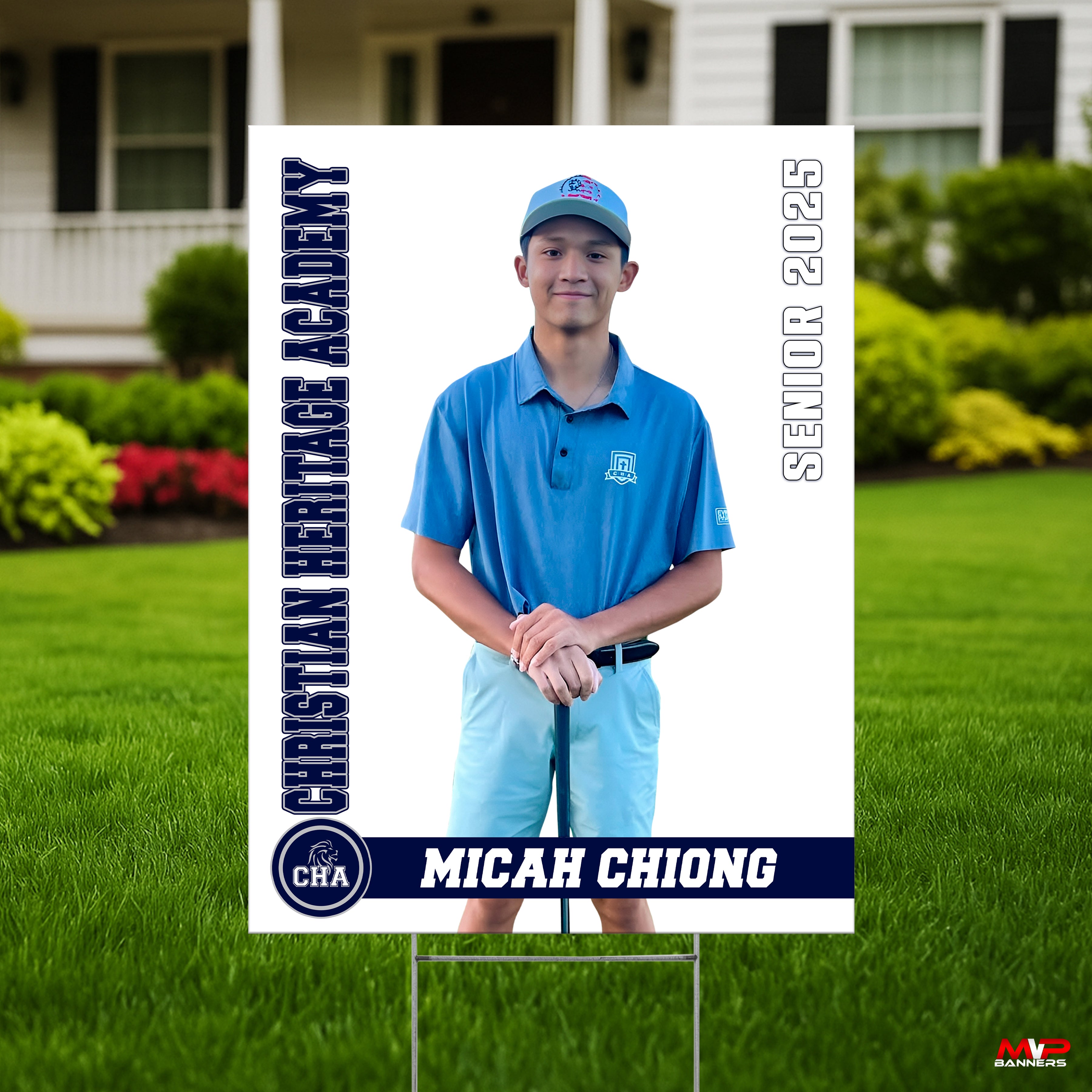 Printed Sports Yard Sign | Senior Night Poster | Golf | Road to Victory