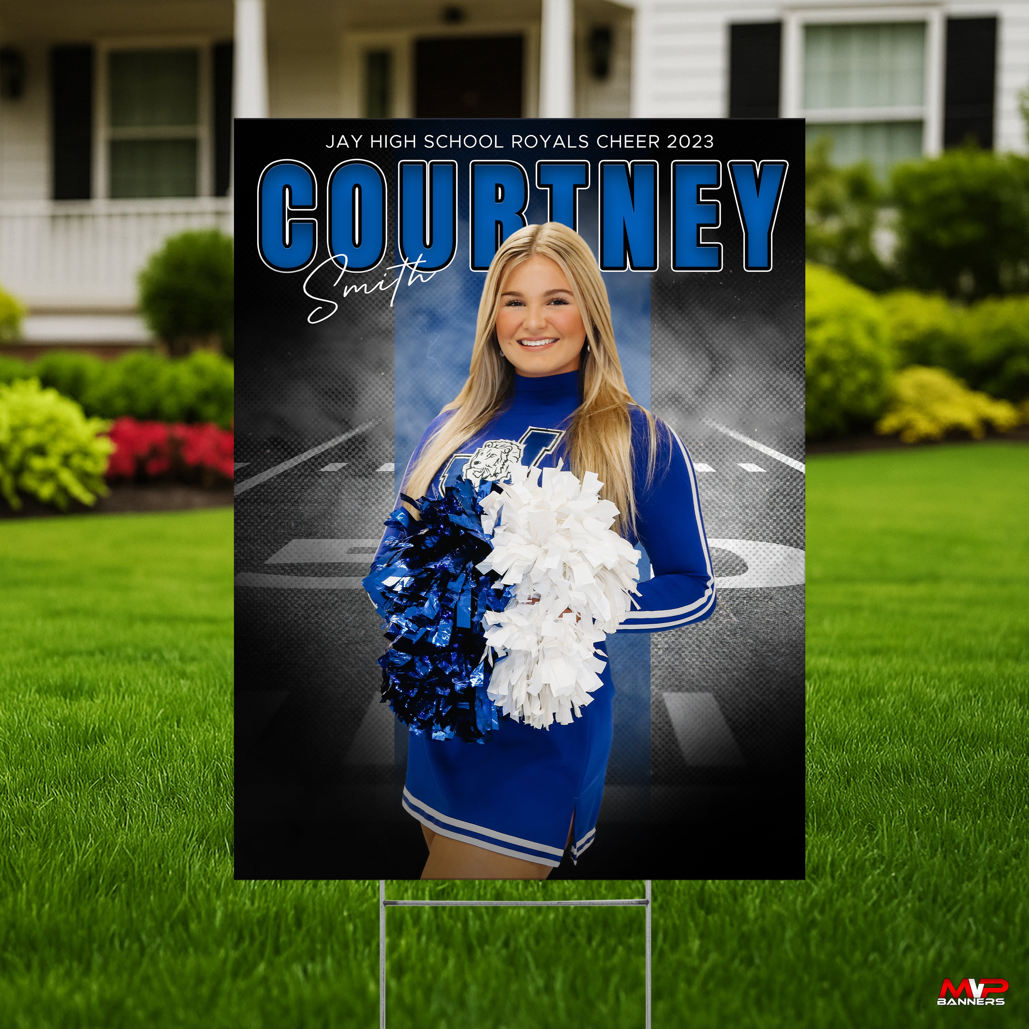 Custom Sports Banner | Senior Night | Cheer | Dance | Stadium Shadow