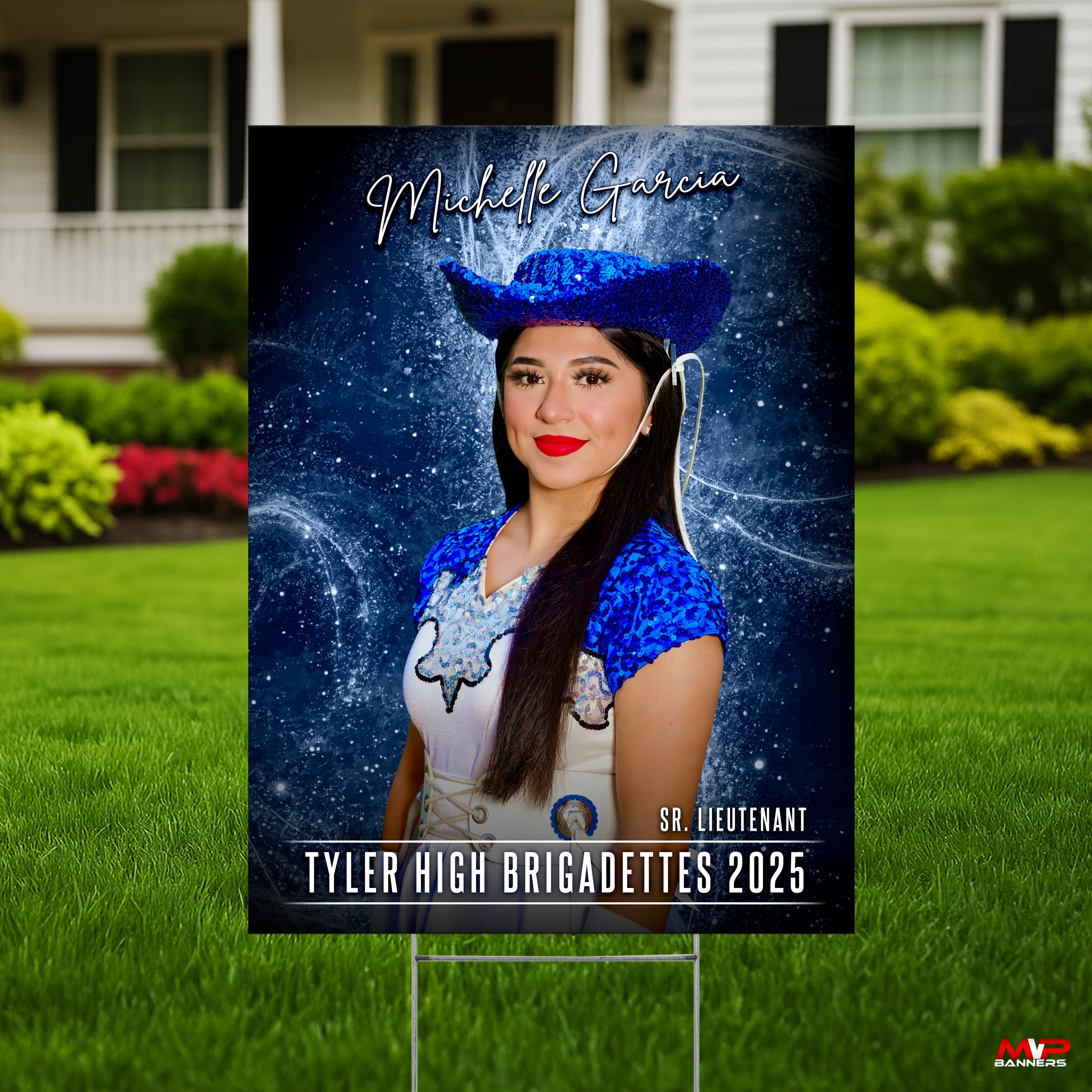 Printed Sports Yard Sign | Senior Night Poster | Band | Color Guard | Drill Team | Starlight Spark