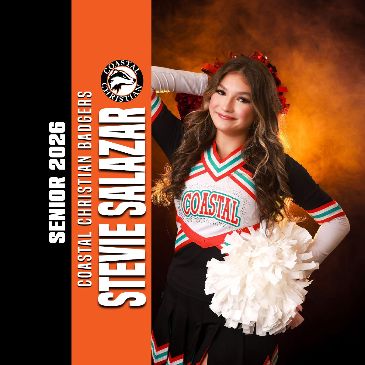 Custom Coastal Christian Spirit Button | Senior Night - Champion's Pride