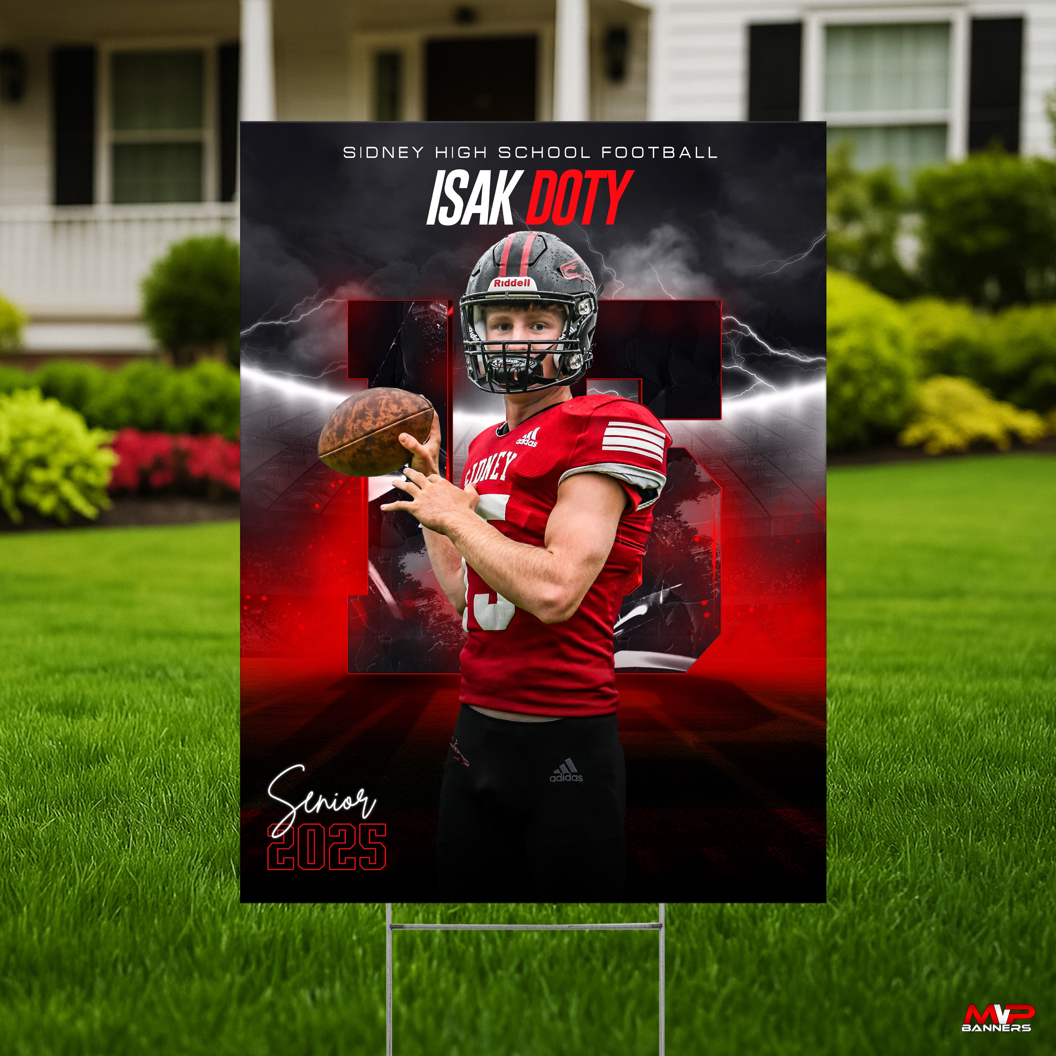 Custom Sports Banner | Senior Night | Stormfront Charge | Football
