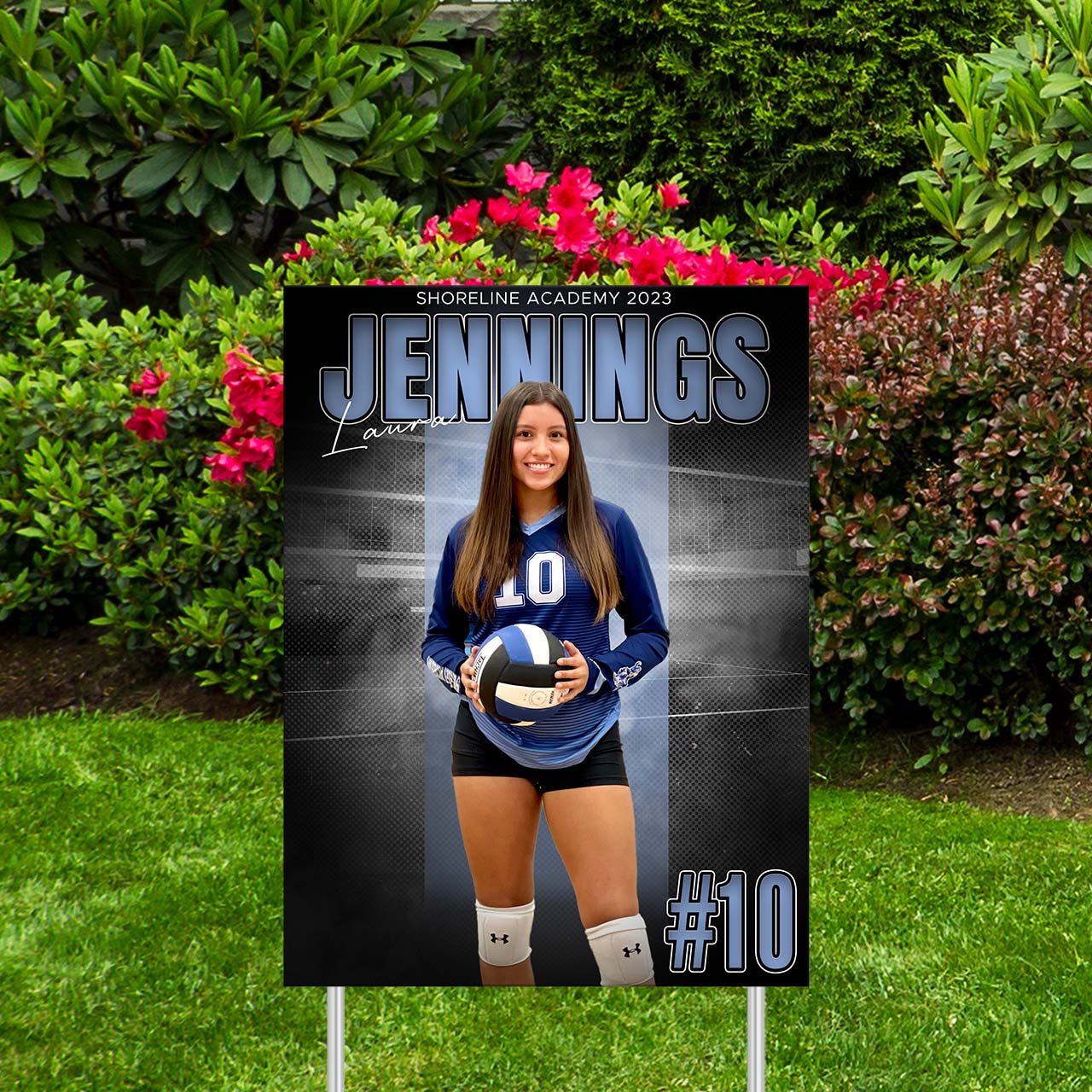 Custom Sports Banner | Senior Night | Stadium Shadow Volleyball