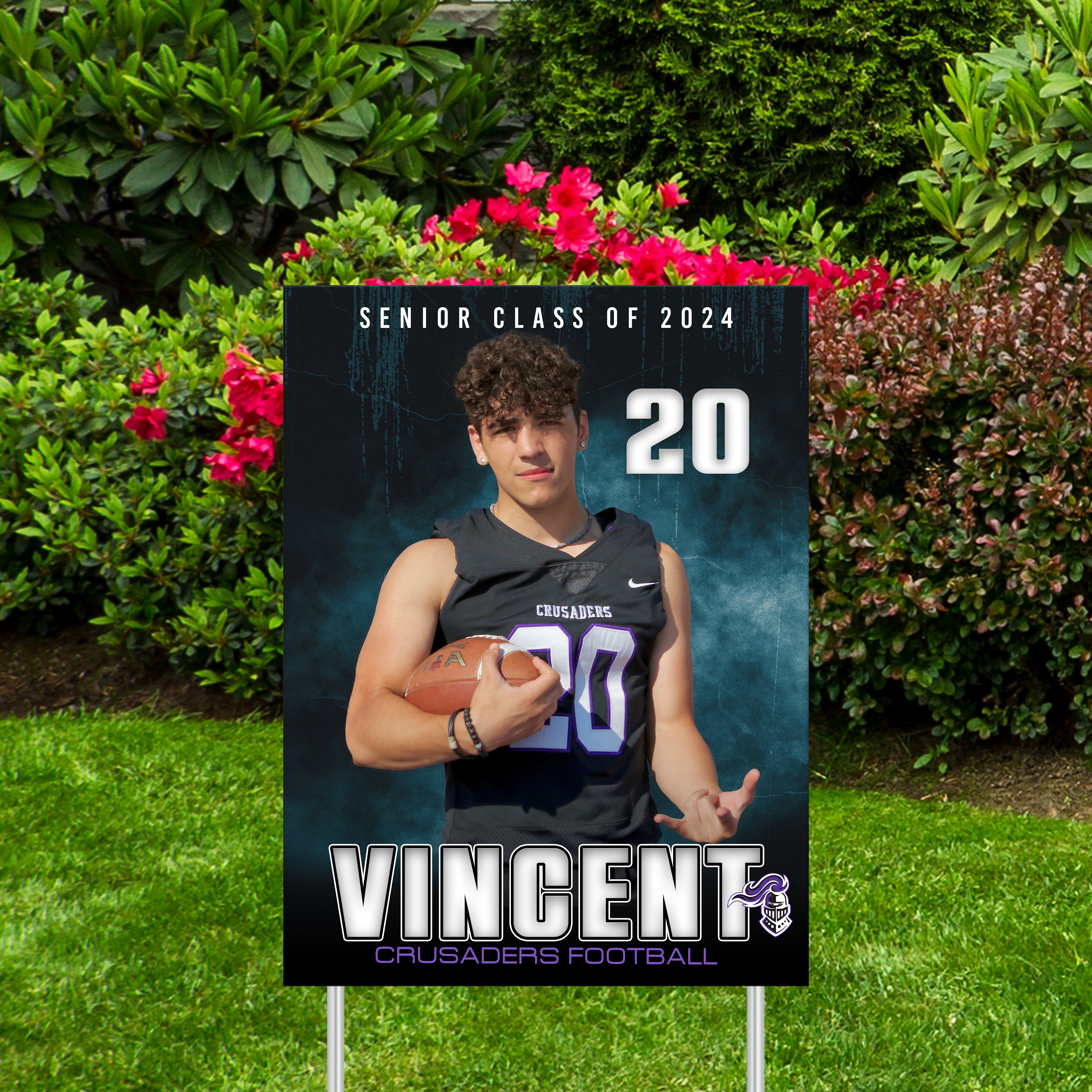 Printed Sports Yard Sign | Senior Night Poster | Football | Odyssey