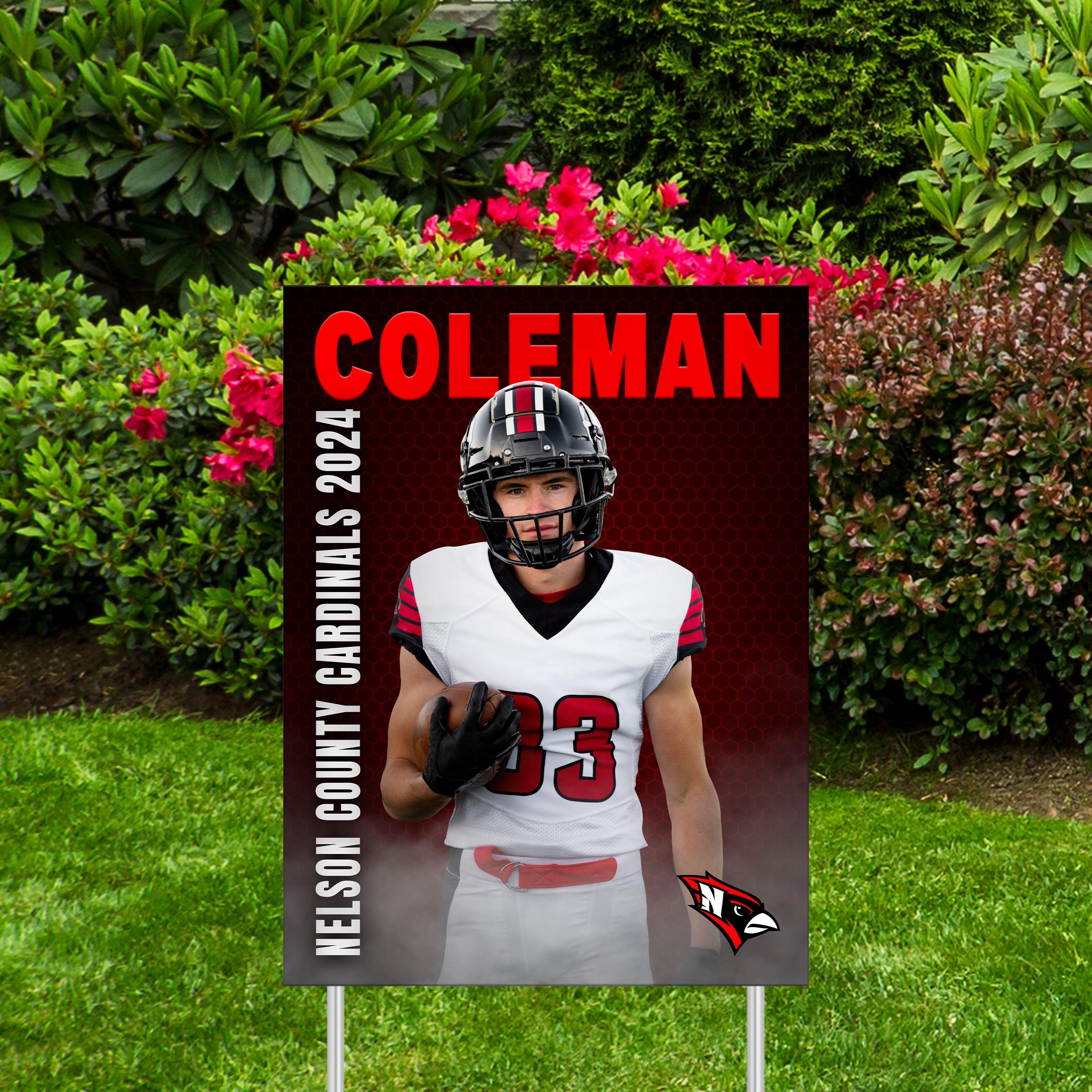 Custom Sports Banner | Senior Night | Honeycomb Football