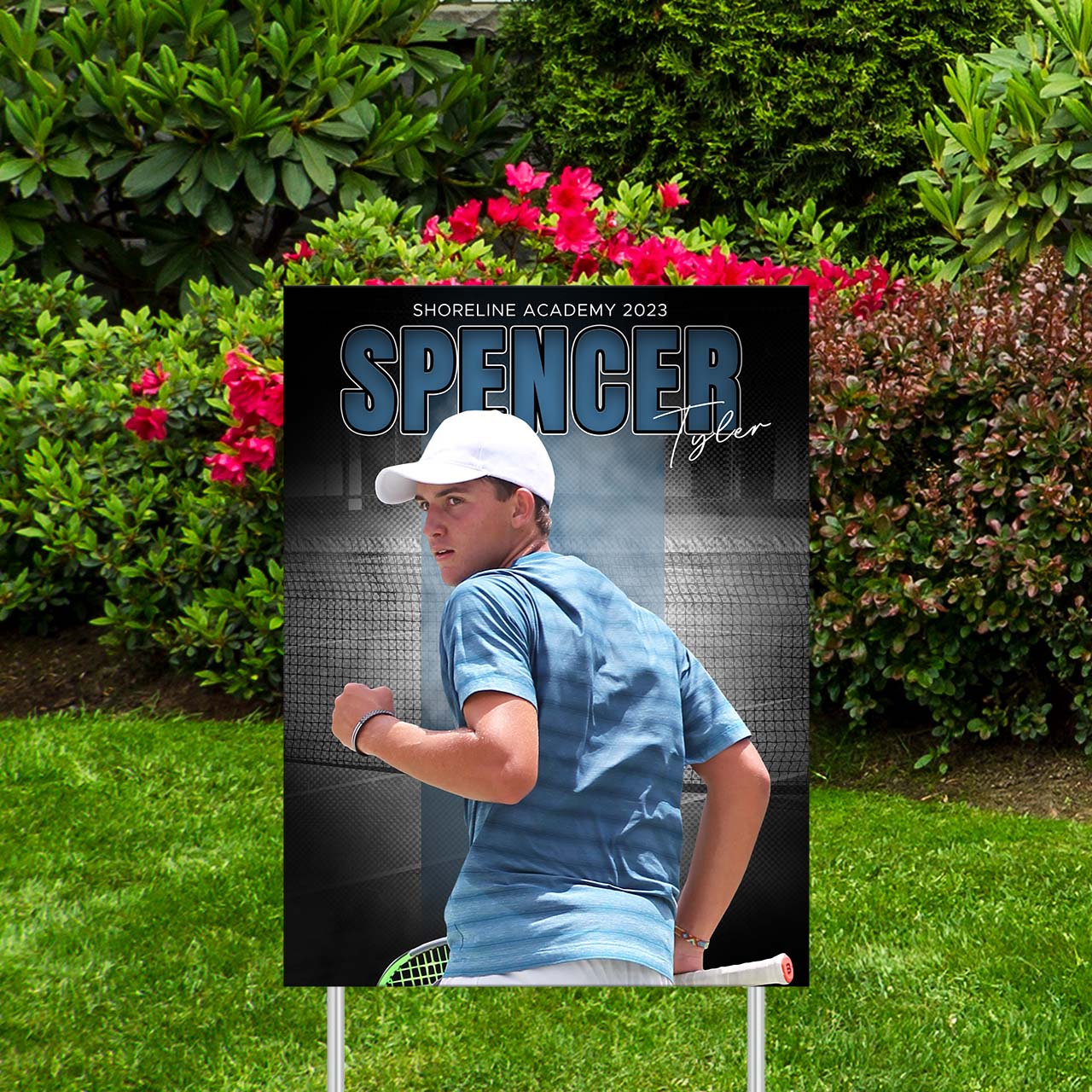 Custom Sports Banner | Senior Night | Stadium Shadow Tennis