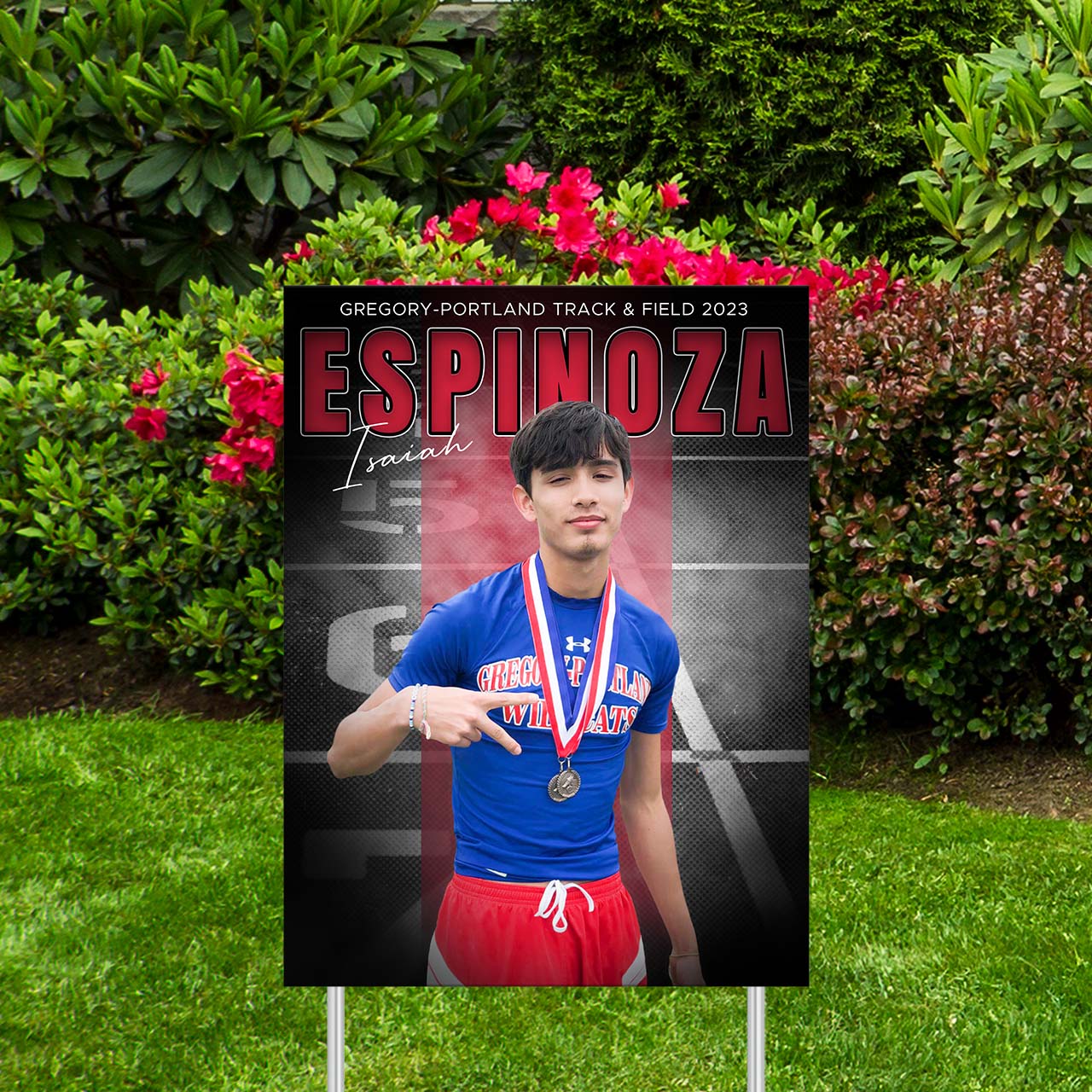 Custom Sports Banner | Senior Night | Cross Country | Track & Field | Stadium Shadow