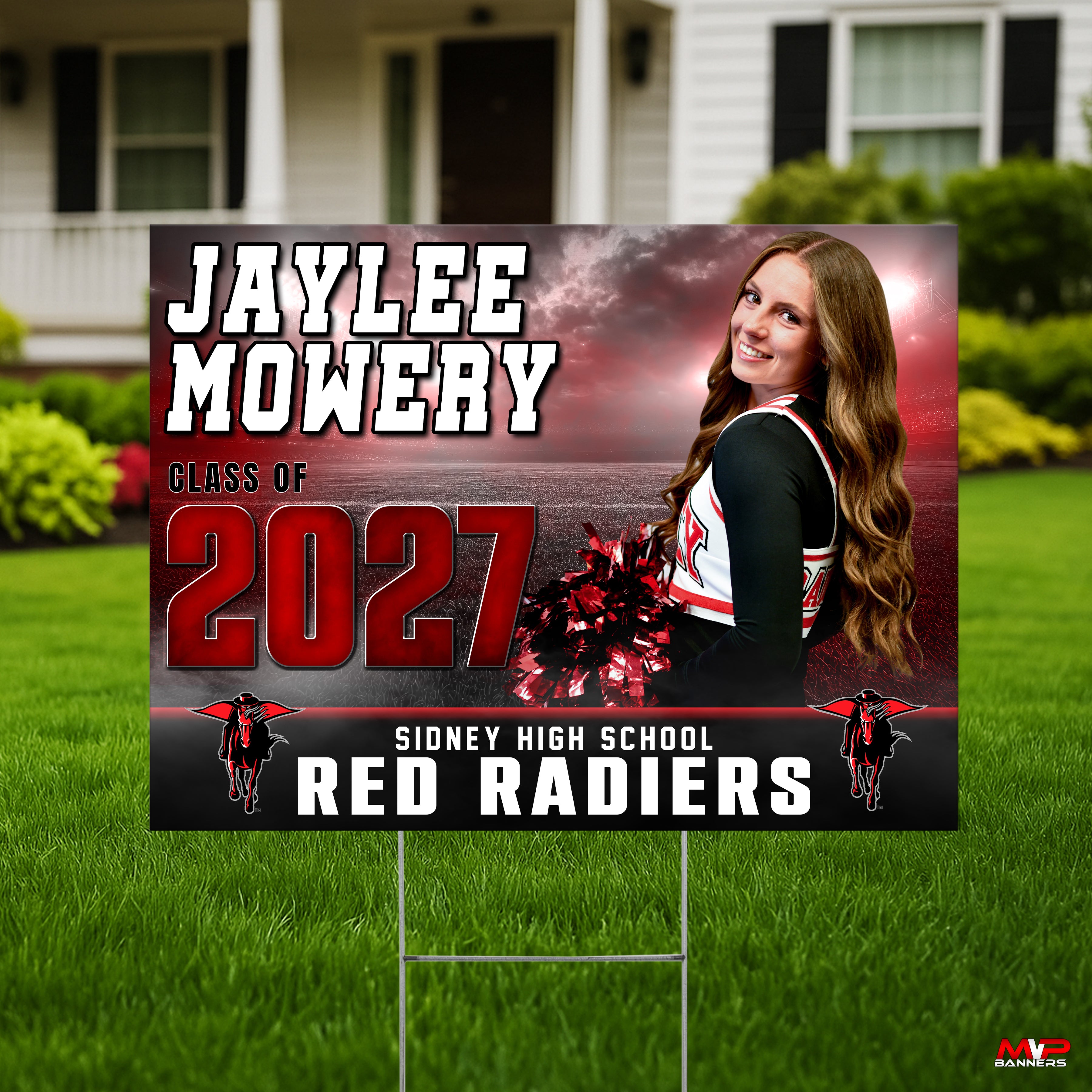 Custom Cheer or Dance Senior Night Yard Sign | StormFront)
