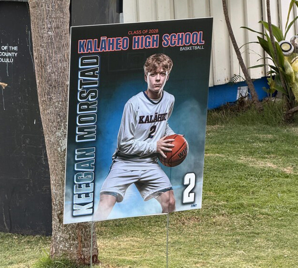 Custom school sponsor banner