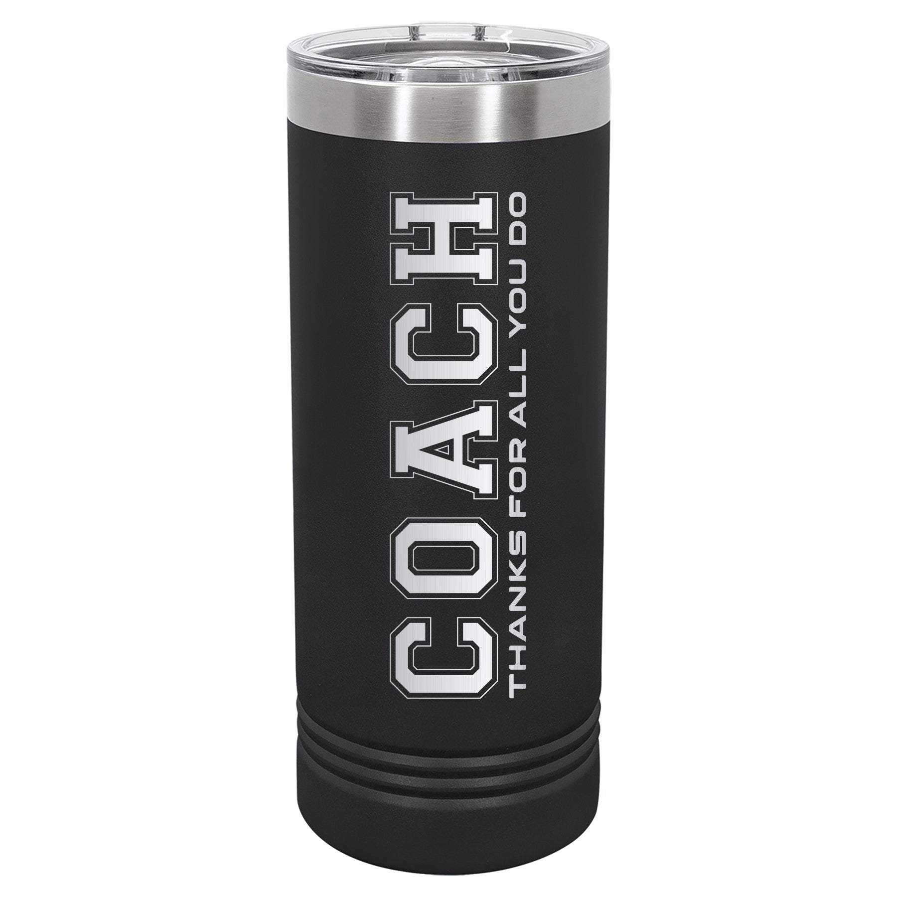 Custom Engraved 22oz Tumbler - A Good Coach