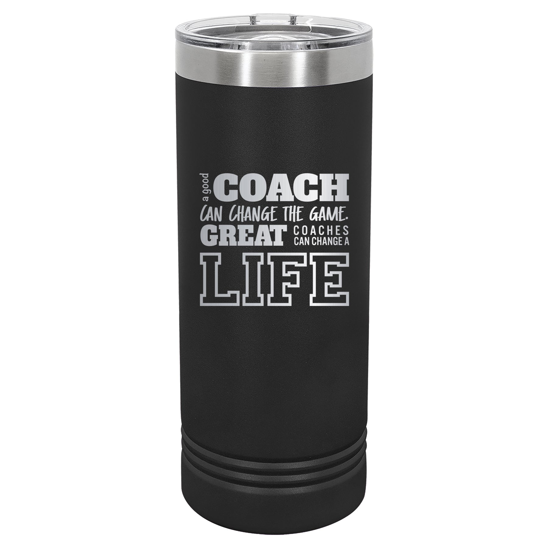 Custom Engraved 22oz Tumbler - A Good Coach