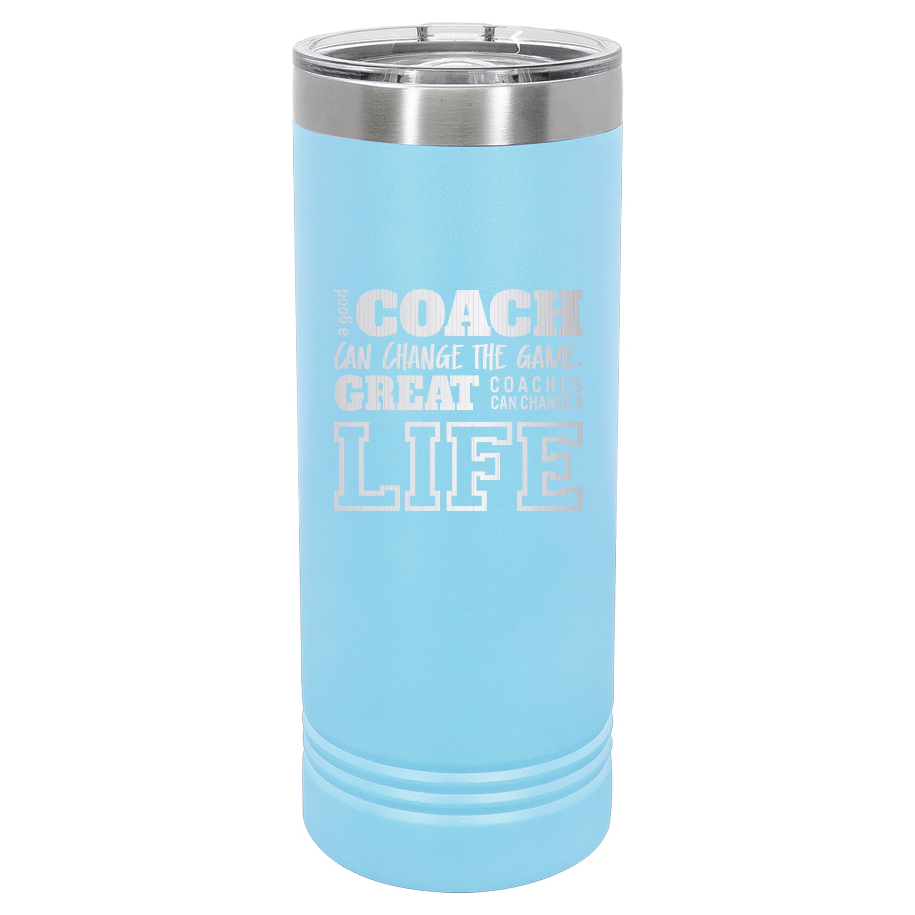 Custom Engraved 22oz Tumbler - A Good Coach