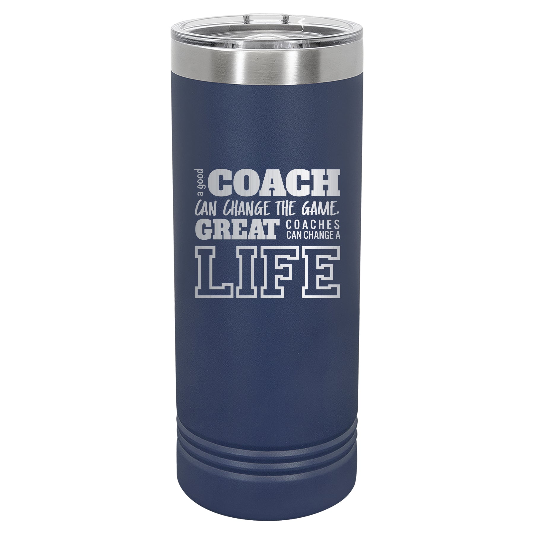 Custom Engraved 22oz Tumbler - A Good Coach