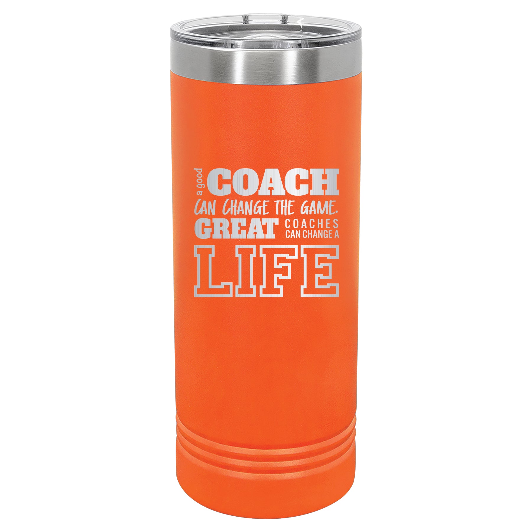 Custom Engraved 22oz Tumbler - A Good Coach