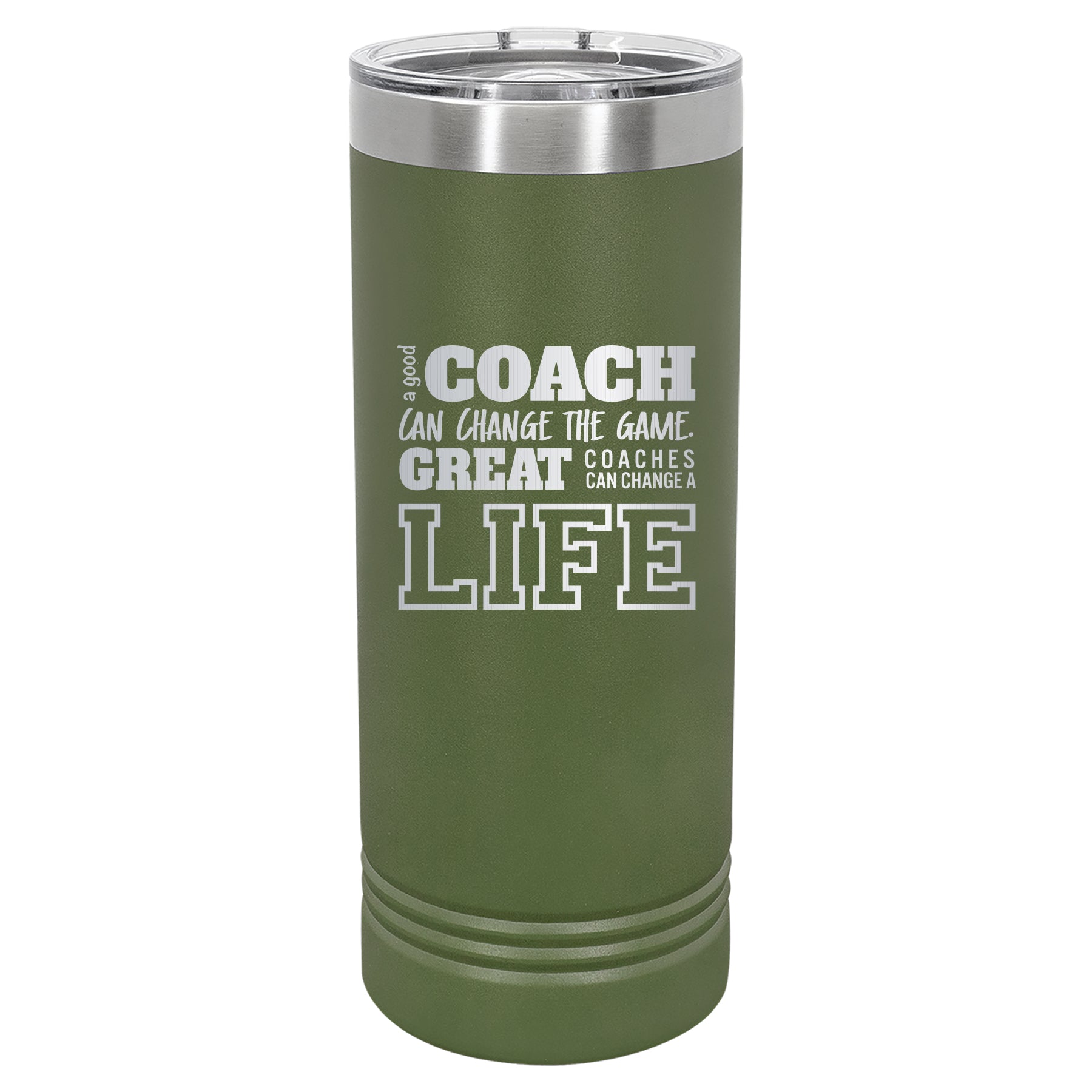 Custom Engraved 22oz Tumbler - A Good Coach