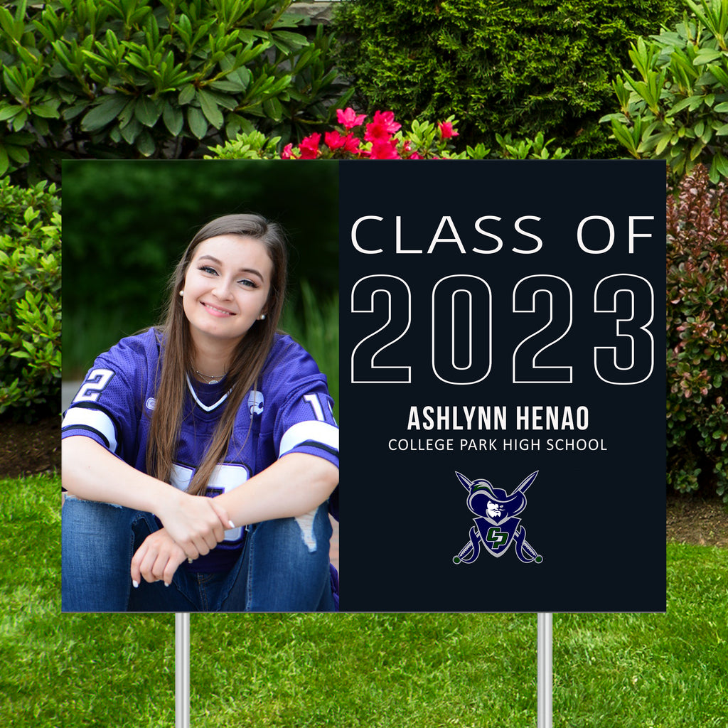 Graduation Class Sign Graduation Yard Sign - Modern Class of - Graduation